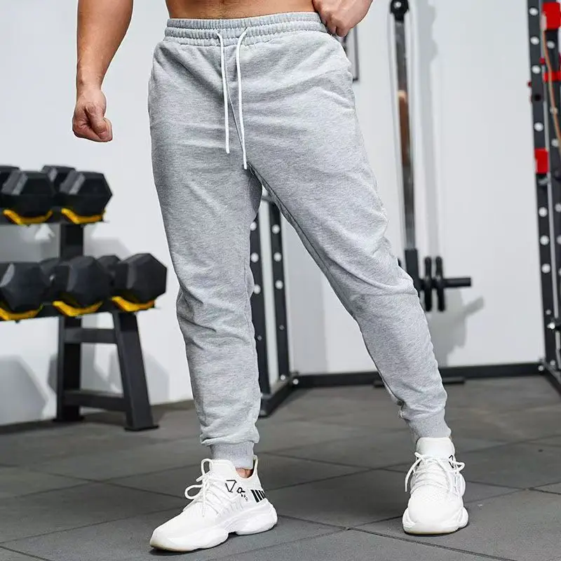 2026 Spring and Summer New Men Fashion Solid Color Breathable Pants Outdoor Fitness Basketball Sports Small Foot Guard Pants view 5