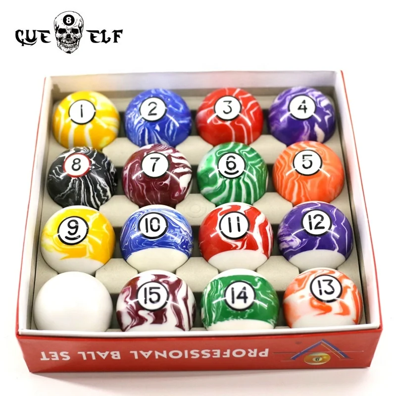 Cueelf 2020 complete 16 2-1/4inch pool balls set for sale