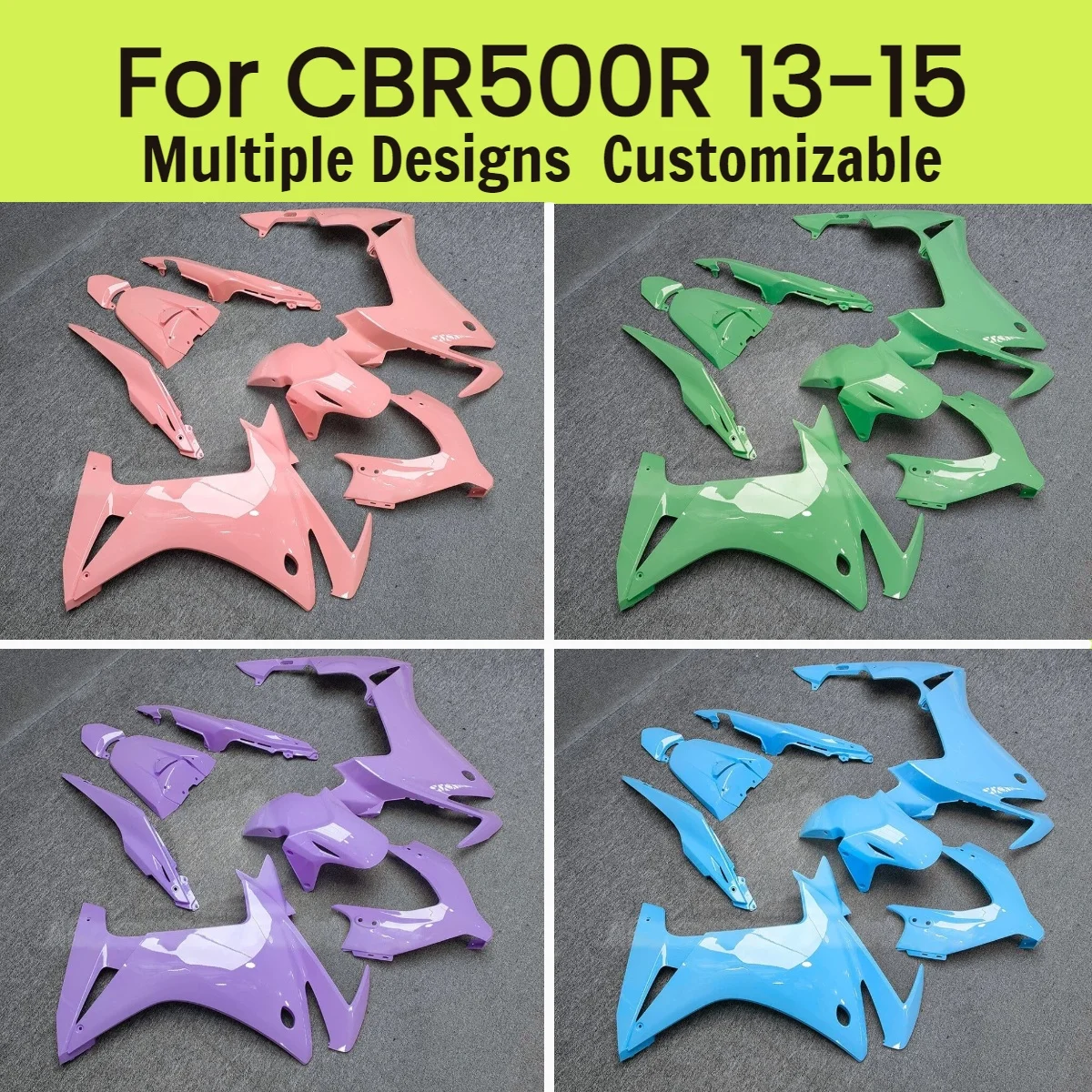 

For Honda CBR500R 2013 2014 2015 ABS Plastic Fairings CBR 500R 13 14 15 Aftermaket Motorcycle Injection Fairing Kit