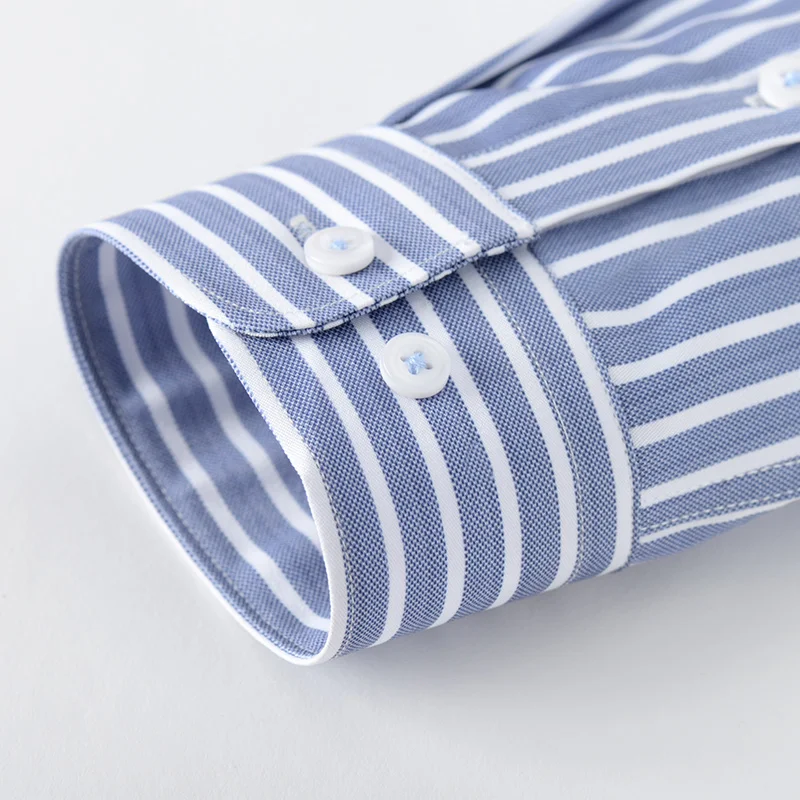 Top Quality No Ironing Men Dress Shirt Long Sleeve Men\'s Classic Stretchy Non-iron Easy To Take Care Casual Shirts Men Slim Fit