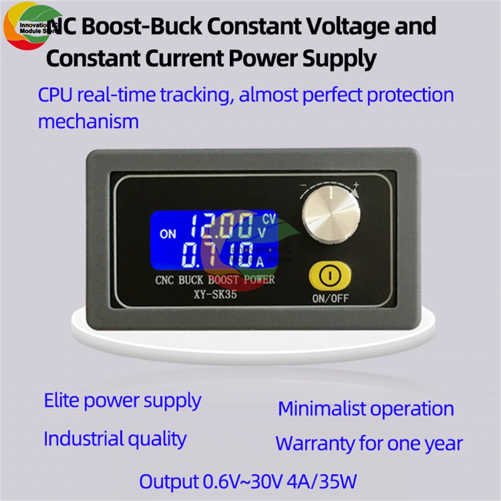 SK35CNC Buck-boost Adjustable DC Voltage Regulator 6-36V 80W Solar Charging Voltage Constant Current Power Supply Module