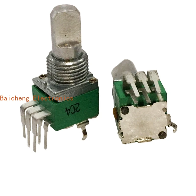 10PCS Precision potentiometer RD902F-B20K vertical dual volume switch 6-pin 15 half axis