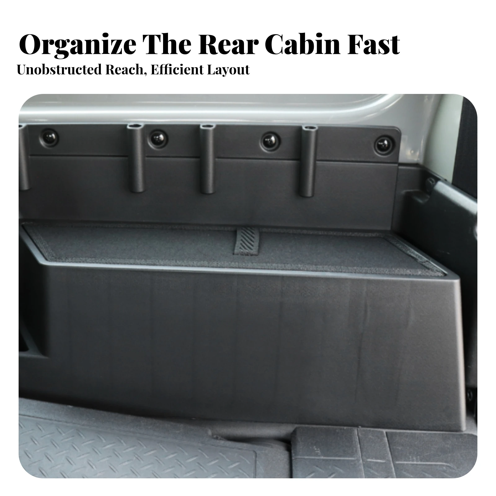 2 Pieces Rear Cargo-Box Armrest Screw-Fixed Car Armrest Storage Box Side-Pocket Storage Unit Space-Saving Wear-Resistant