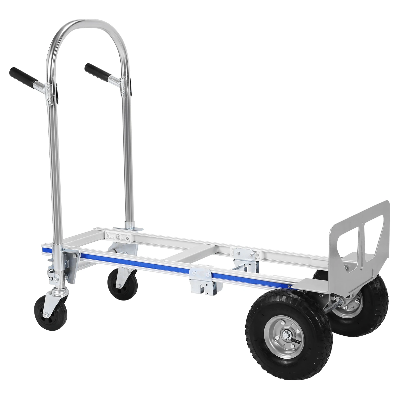 

2-in-1 Aluminum 800LBS Capacit Convertible Dolly W/ Wheel Folding Hand Truck Dolly Cart Portable Dolly Cart for Moving Transport