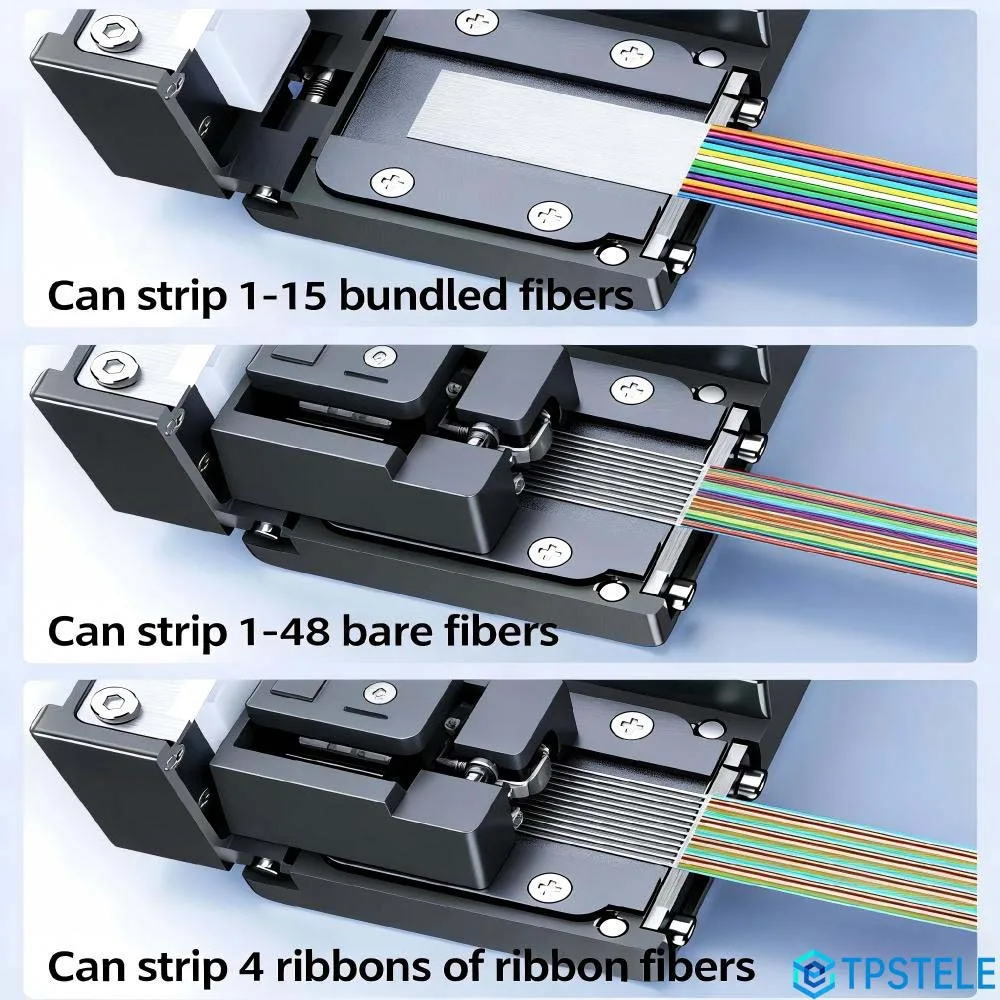 Fiber Optic Hot Stripping Pliers and 1-48 Core Pigtails And Ribbon Fiber And Bundle Biber Optic Cables