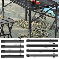 Extensões de perna de mesa dobrável, Extensões de mesa, Fácil uso, Bent resistente, Armários Riser, 4 pcs