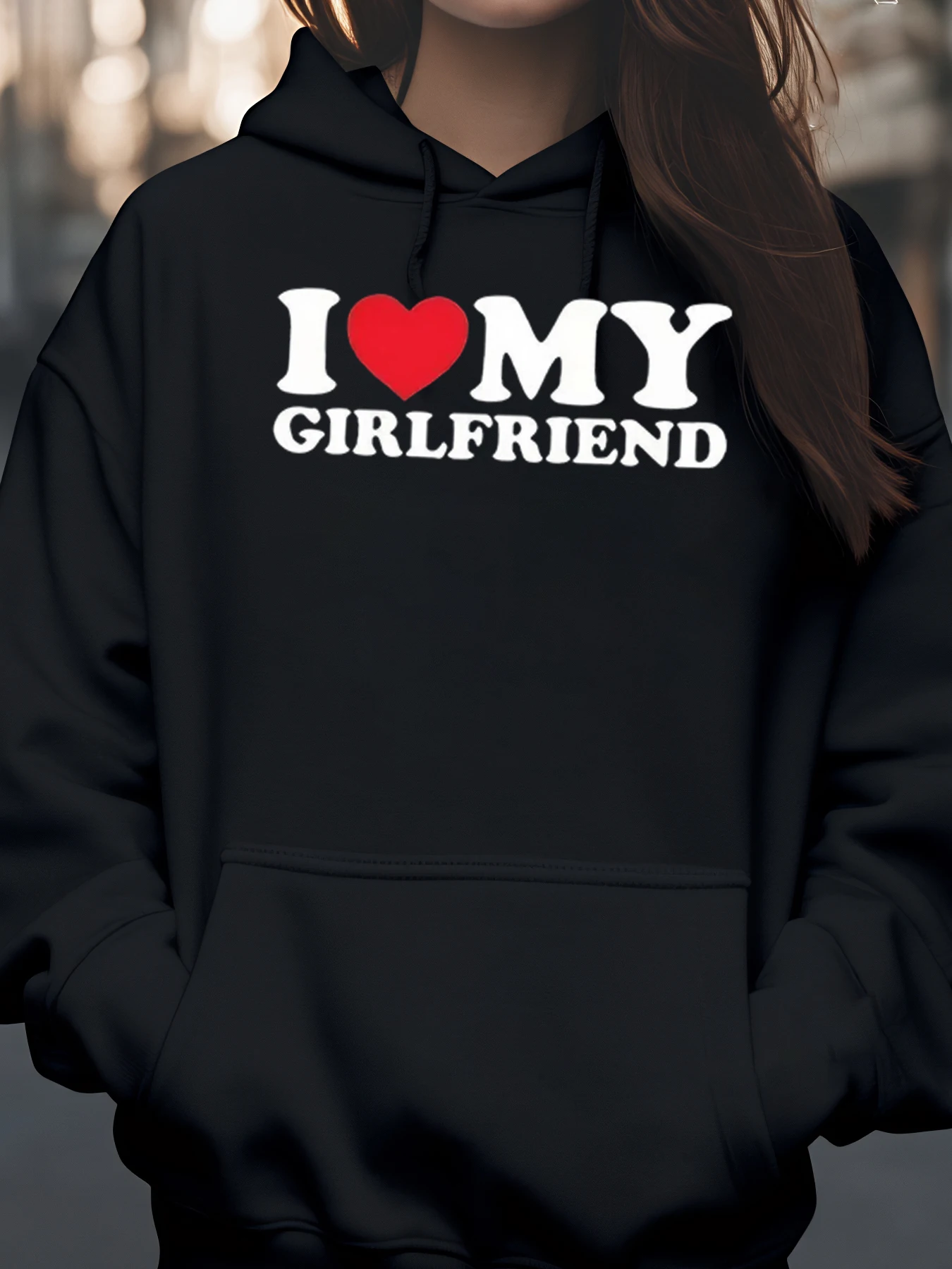 

Толстовка с принтом «Я люблю свою подругу», повседневная одежда ко Дню святого Валентина для мужчин и женщин