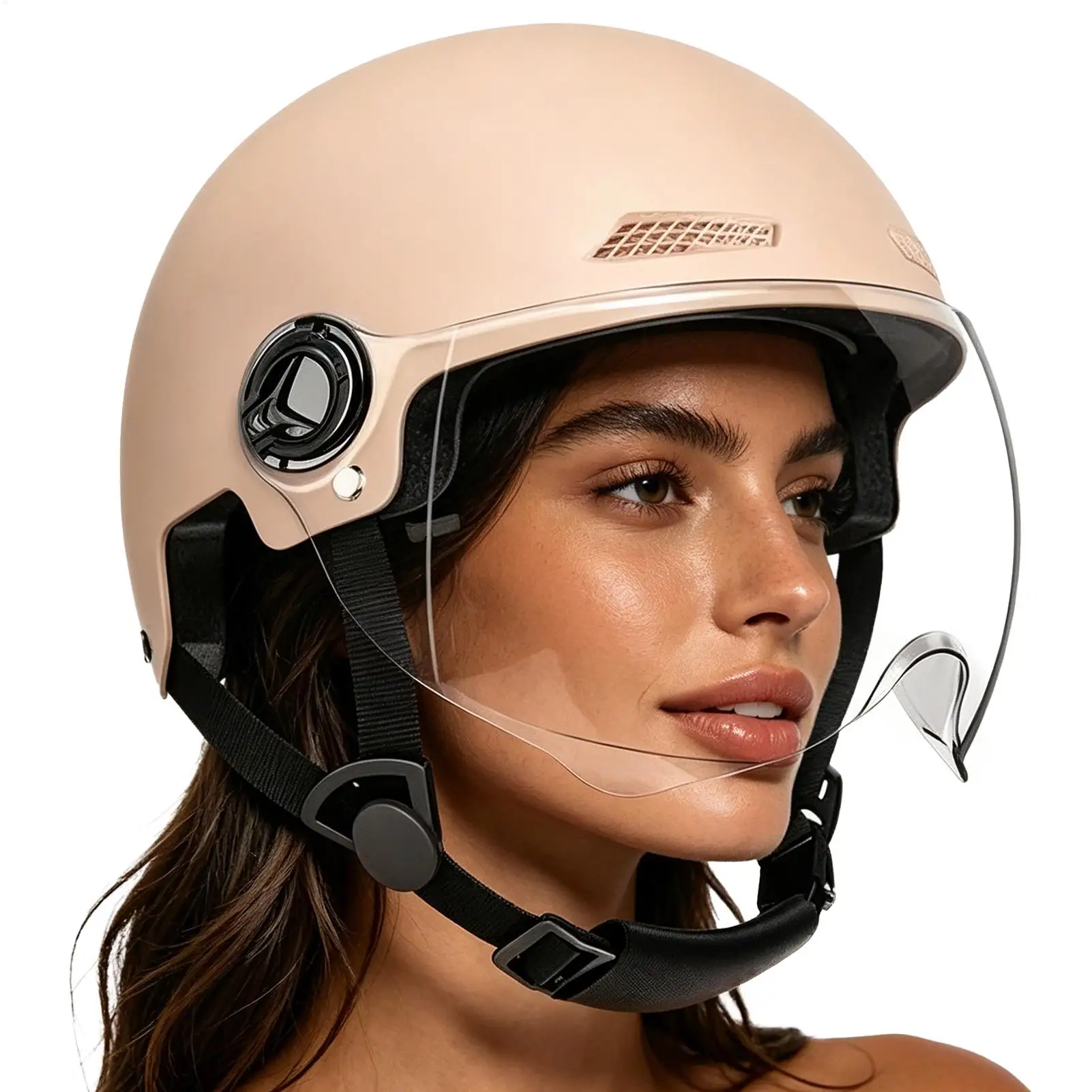 

E-Bike Helmet Lightweight Adjustable Breathable Unisex Bicycle Helmet Shield For Urban Ride Outdoor Cycling Skateboarding