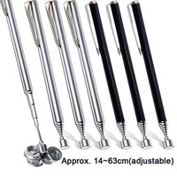 Silver Portable Telescopic Magnetic Pen Handheld Mini Magnet Pick Up Tool Adjustable Pickup Rod Stick Picking Up Screws