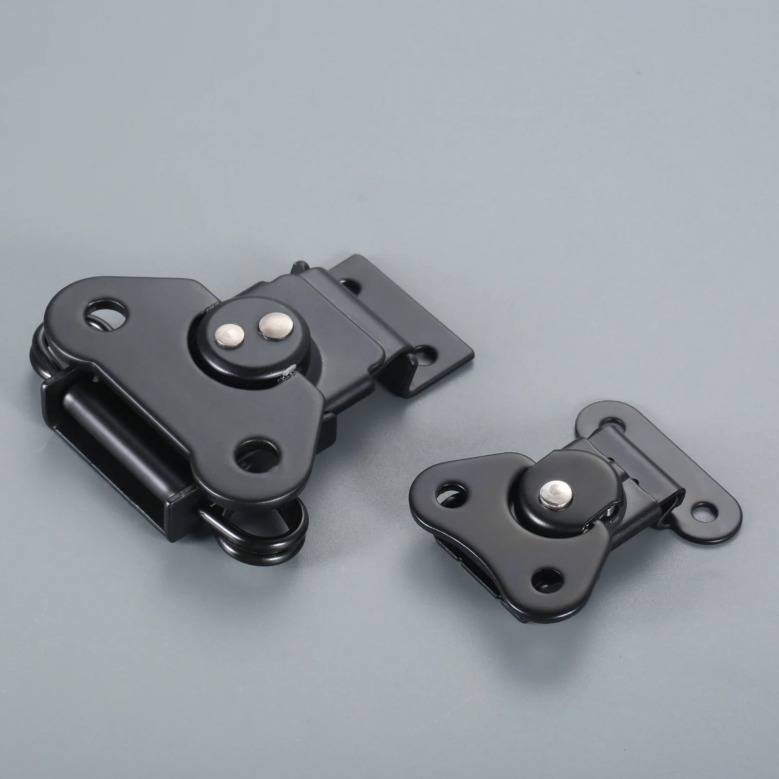 1/2pcs Butterfly Twist Latch & Keeper Metal Toggle Clamp Black Flat Lock Core Buckle Decor Flight Case Luggage Toolbox Cabinet