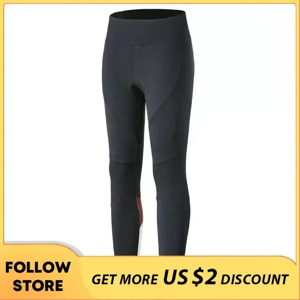 Santic Women Cycling Pants Winter Windproof Outdoor Sports Bicycle Clothing Professional 4D Padded MTB Bike Road Riding Trousers