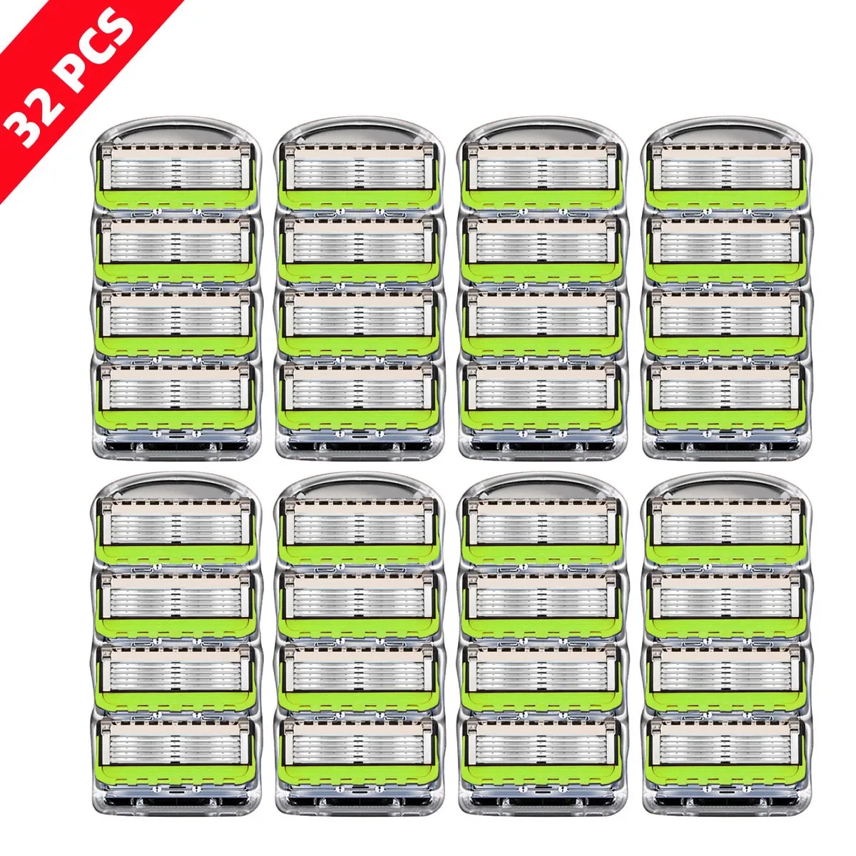 

Steel Blade Sharp 5 Layer Safety Razor for Fusion Manual Razor Blades Replacement Refills Blades