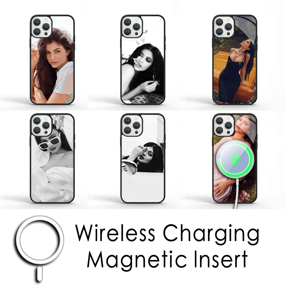 Star K-KYLIE-J-JENNERS Phone Case For IPhone 16 15 Pro Max Case 14 Plus 13 12 11 Magesafe Magnetic Wireless Charge Cover