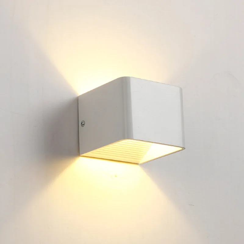 5W Up and Down LED Wall Light AC220V 110V Bedroom Bedside Lights Living Room Balcony Aisle Corridor Wall Sconce Lamp Indoor Deco