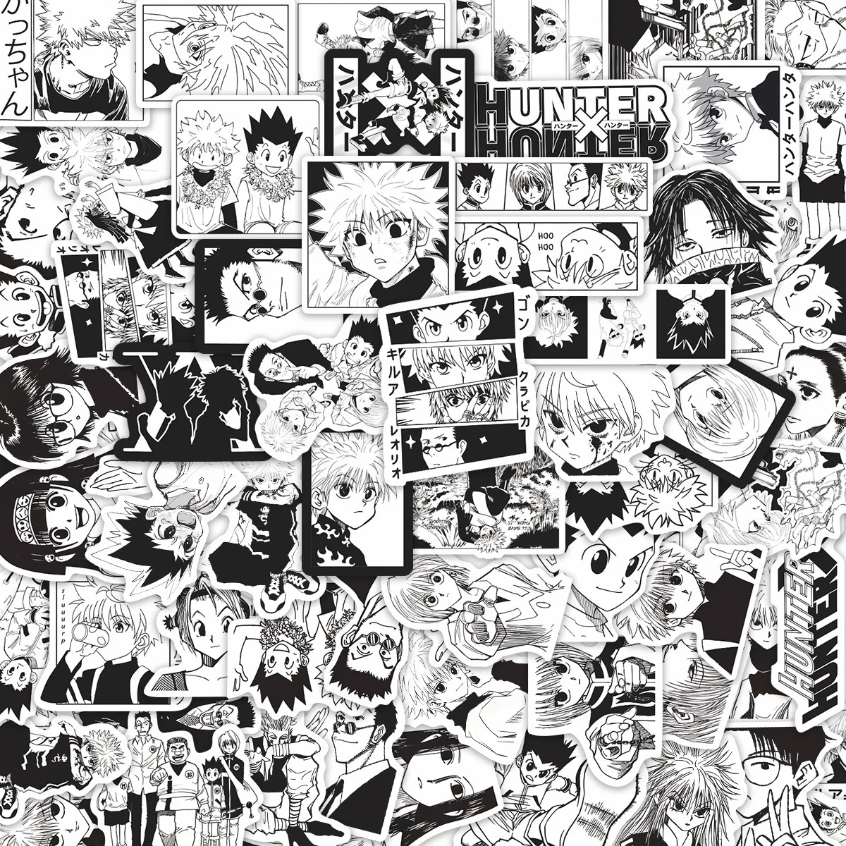 10/68Pcs Anime HUNTER × HUNTER Stickers GON · FREECSS Stickers Manga DIY Decorative Stickers
