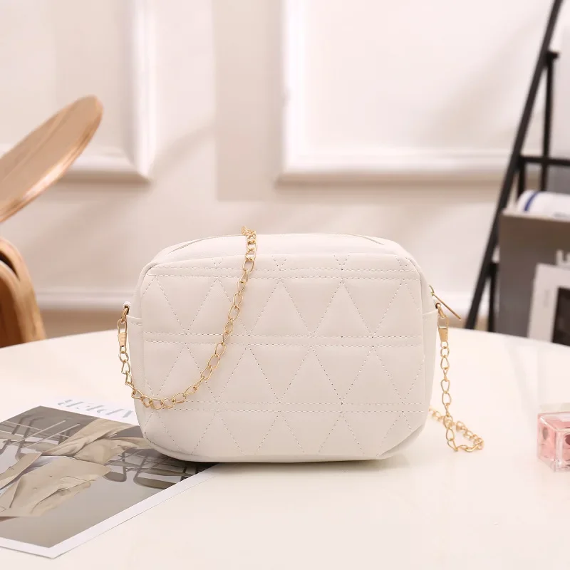 New Simple Small Crossbody Bag Trend Casual Female Shoulder Bag Fashion Ladies Messenger Bags Pu Leather New Embroidery Handbags