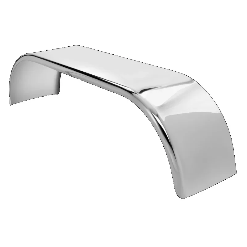 Custom 132" Truck Smooth Stainless Steel Trailer Full Fender with w/Rolled Edge 39"-54"-39" 14 16 Gauge