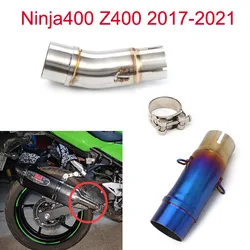 Z400 Motorcycle Yoshimura Exhaust Pipe Full System Link Pipe For Kawasaki Ninja 400 Ninja400 EX400 Z400 2017 2018 2019 2020 2021