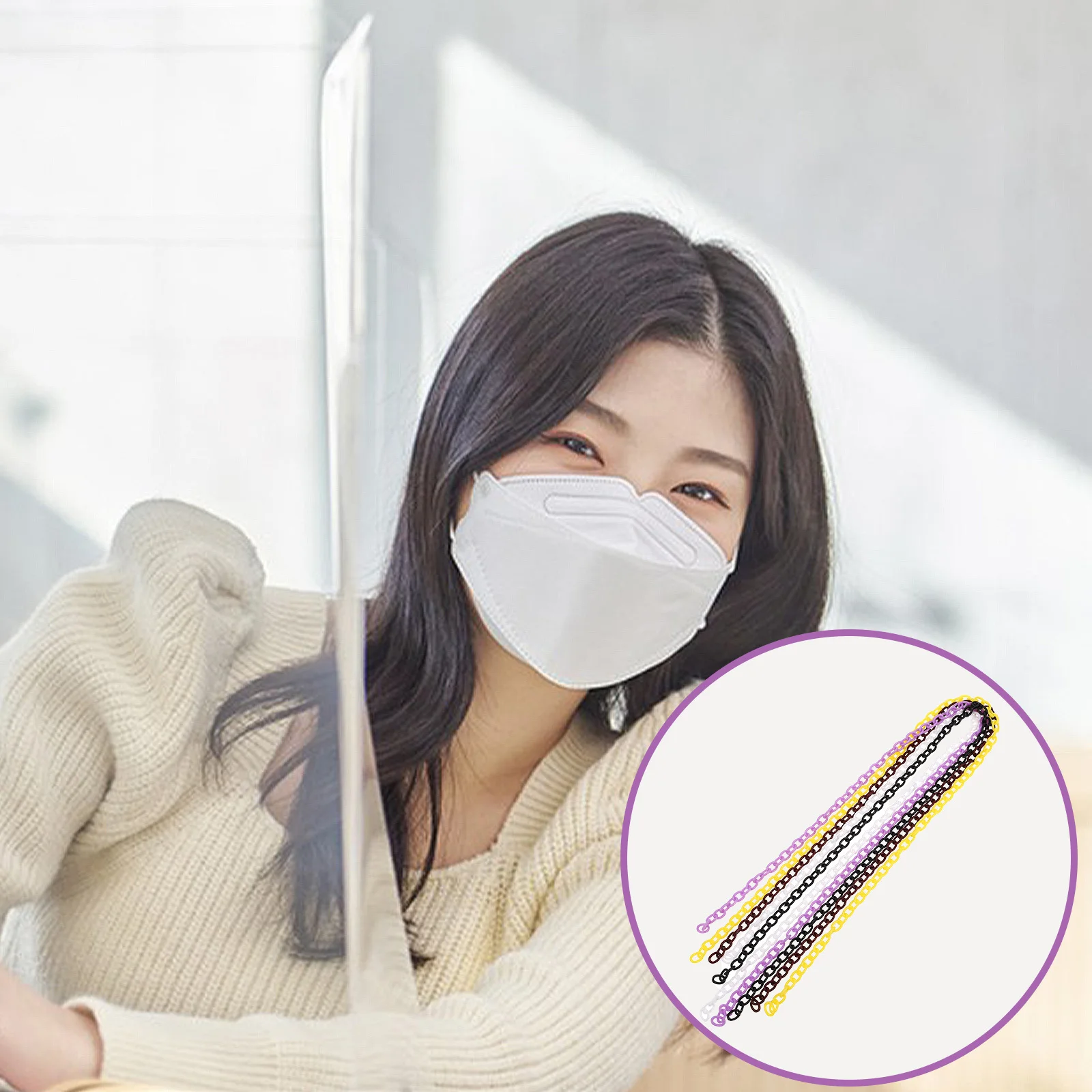 10 stücke Kunststoff Link Ketten Für Schmuck Machen Diy Handwerk Bunte Geldbörse Brillen Lanyard Kette Zubehör Dekorative Stecker