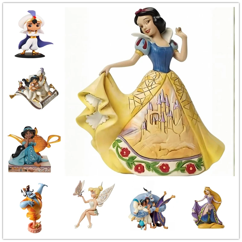 1Pcs Snow White Dancing Landscape 2D Flat Disney Animated Ittle Mermaid Sculpture Acrylic Craft Pendant Decoration Stone Crafts