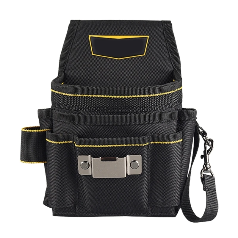 ipiip Pratica borsa per attrezzi da elettricista con 18 tasche per lavori riparazione, cintura per attrezzi da falegname