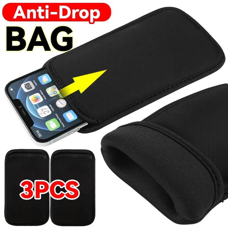 3/2/1PCS Universal Neoprene Shockproof Pouch Sleeve Case for