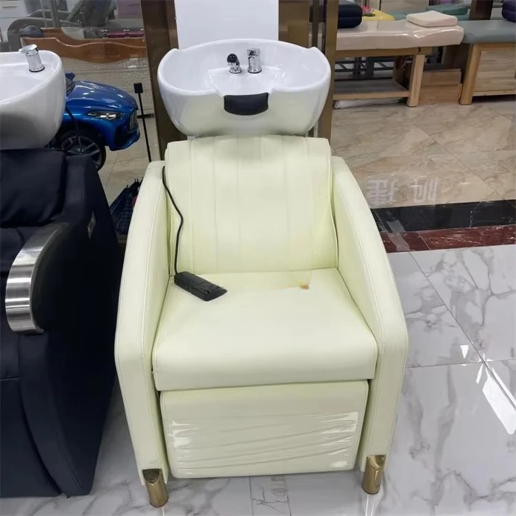 * Barbershop Small Shampoo Bed Sitting Recliner Hair Salon Special Deep Basin Flushing Bed for Sale