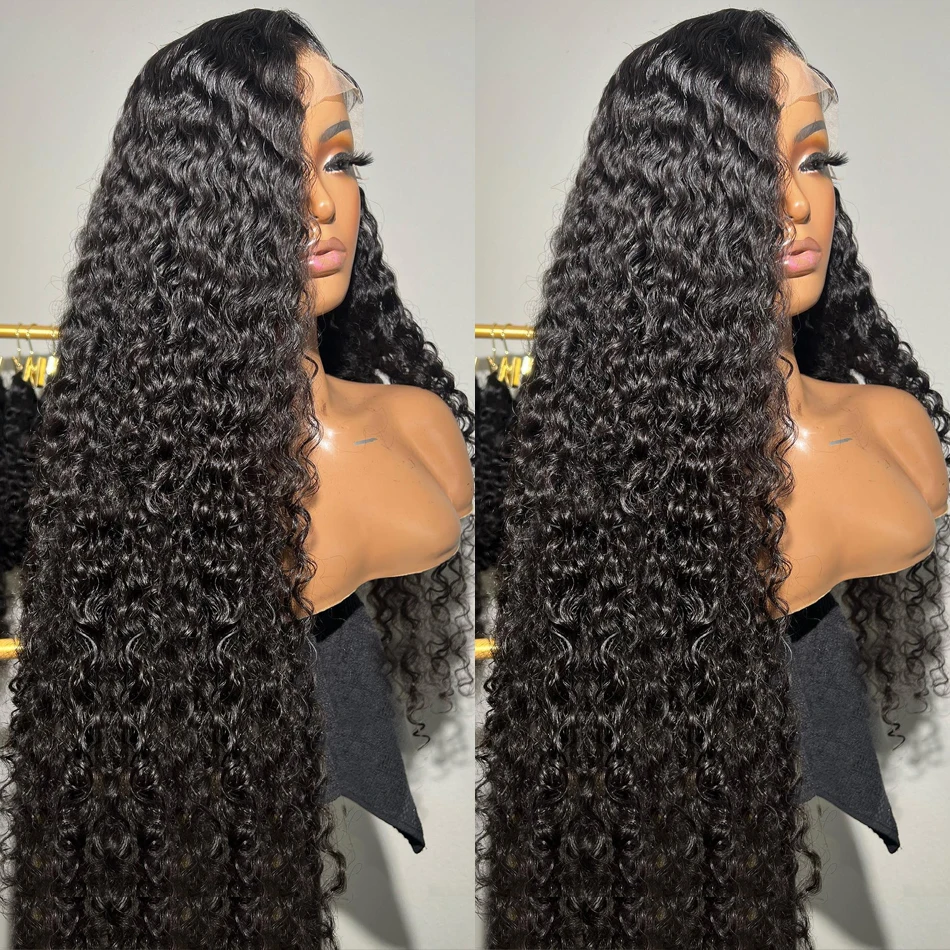 Loose Deep Wave 13x6 Hd Lace Frontal Human Hair Wig Brazilian 30 Inch Deep Wave Human Hair Wig Curly 5x5 Glueless Wigs For Women