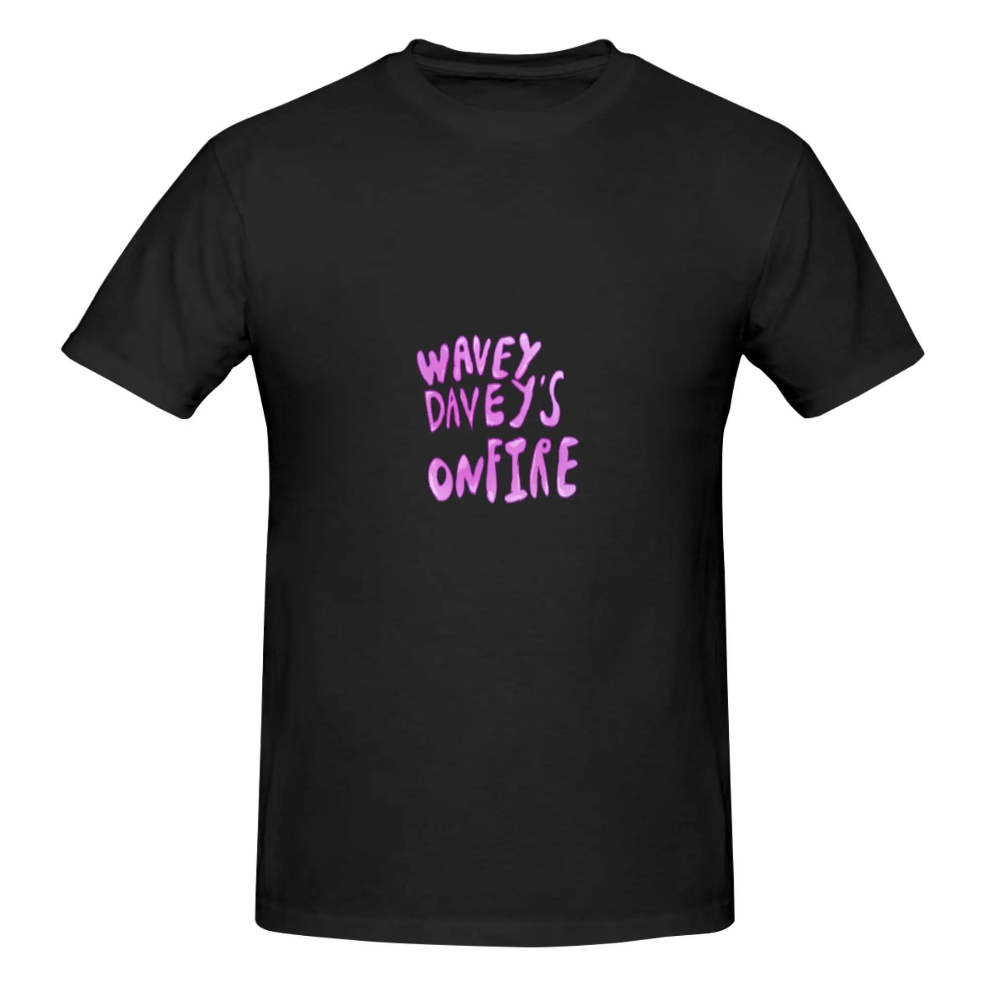 Funny wavey davey s on fire  Men's Printed T-Shirt Unisex T shirtShirt Male