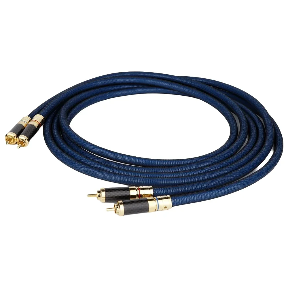

2Rca Аудио Стерео Сабвуфер Кабель Hi-Fi Звук Вспомогательный аудиокабель в нейлоновой оплетке для домашнего кинотеатра, HDTV, усилителей Speak