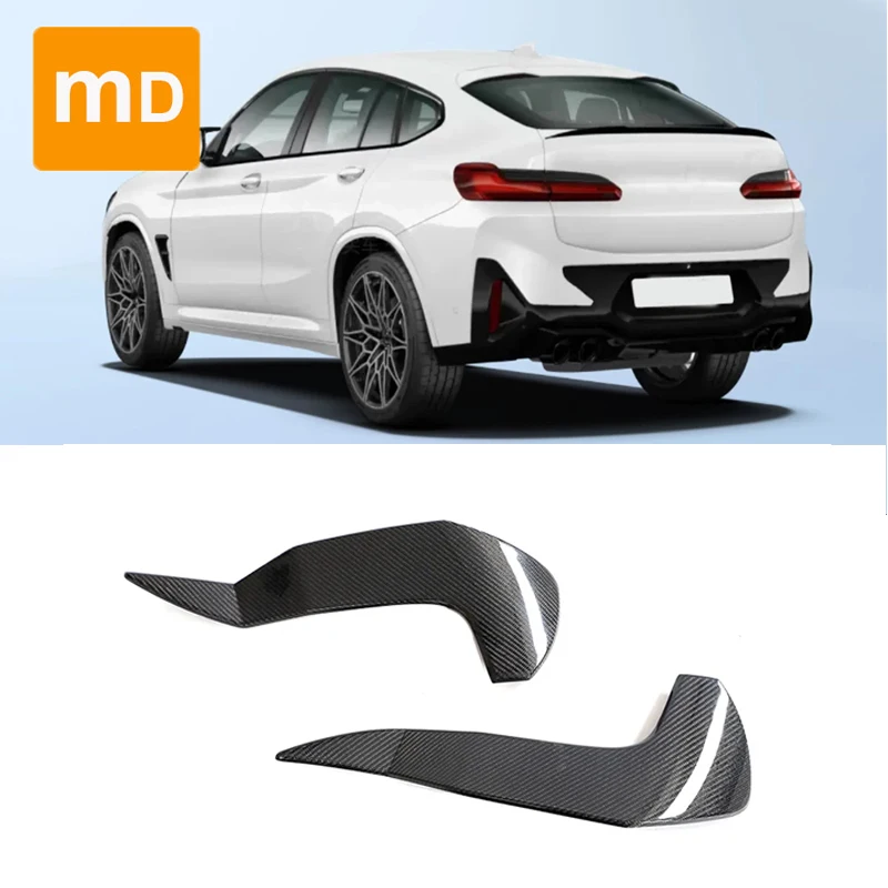 For BMW G02 X4 F98 X4M 2023-2024 Carbon Fiber Rear Bumper Splitter Spoiler Body Kit Cover Trim Upgrade Car Accessories