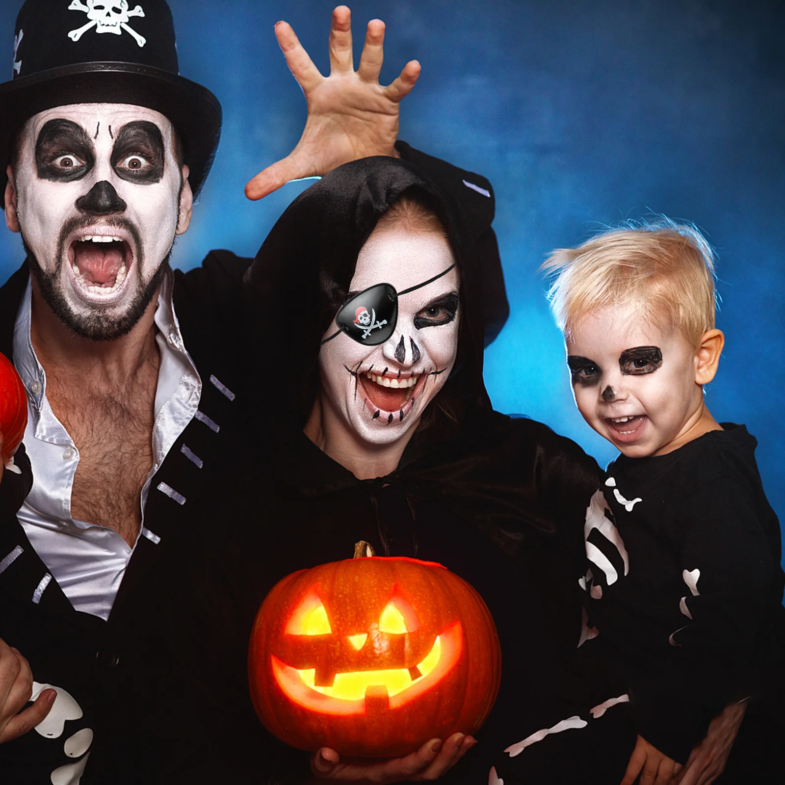 Piraten Augenbinde Halloween Ornament Augen maske Dekor Blinder Kleider Schädel Patch Make-up tragbar