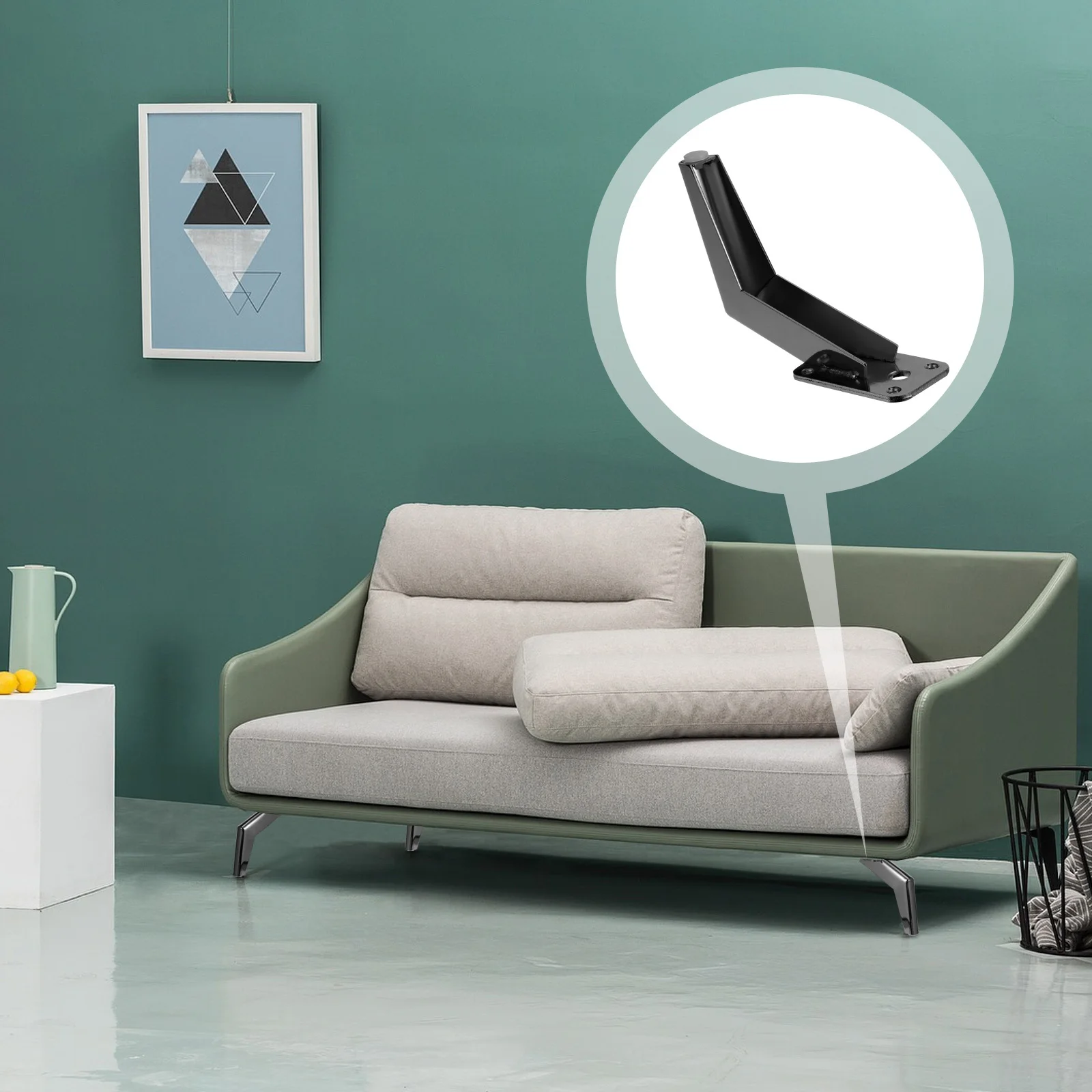 

Durable Iron Furniture Legs Support Feet for Sofa Bed Cabinet Long Lasting High Load Capacity Practical Furniture Support Feet