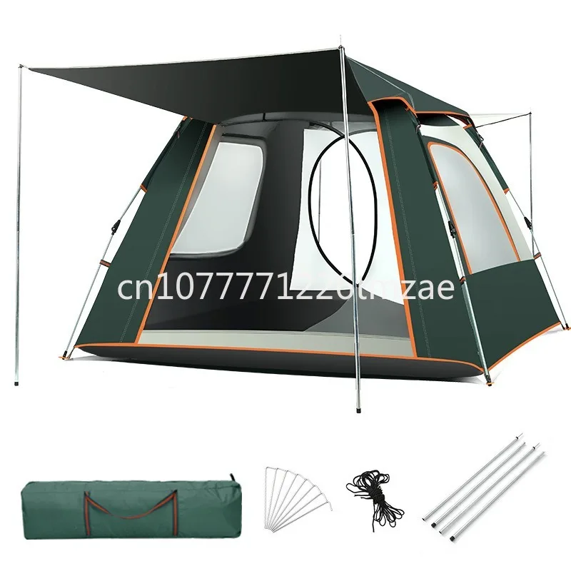 

Outdoor Automatic Quickly Open Camping Tent Rain-Proof Multi-Person Camping Four-Side Tent