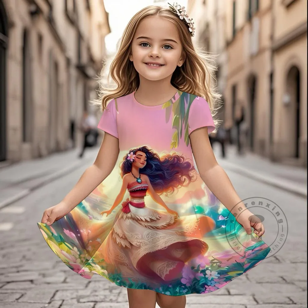 

Summer Moana Dress For Girls Costume Dress Cosplay Birthday Party Children Clothing 2025 Carnival Easter Girl Costumes