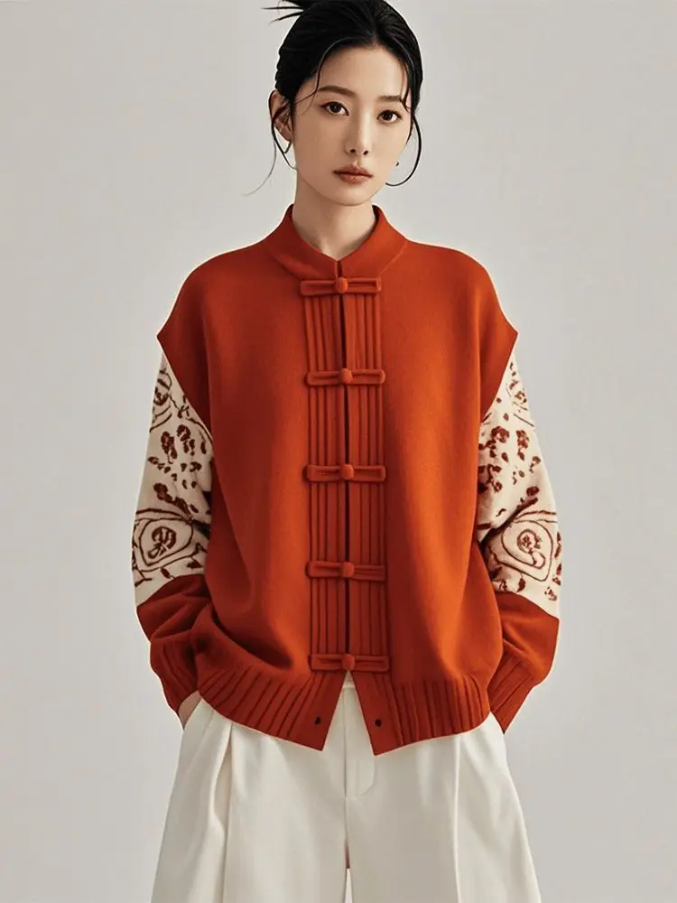 

2025 New Chinese Style Winter Coat Thicken Tang Suit Jacket Women Elegant Blazer Coat for Spring Winter Vintage Chic Outerwear