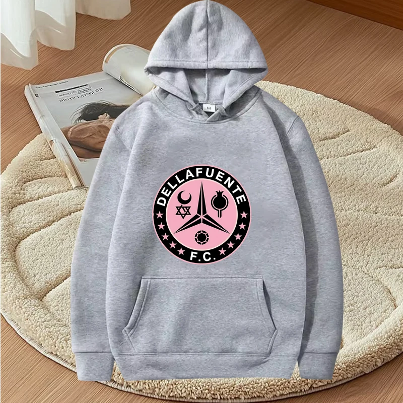Dellafuente Fc Emblem Classic graphic hoodie 2025 new men women vintage cool Long sleeve loose y2k print oversized hoodie unisex