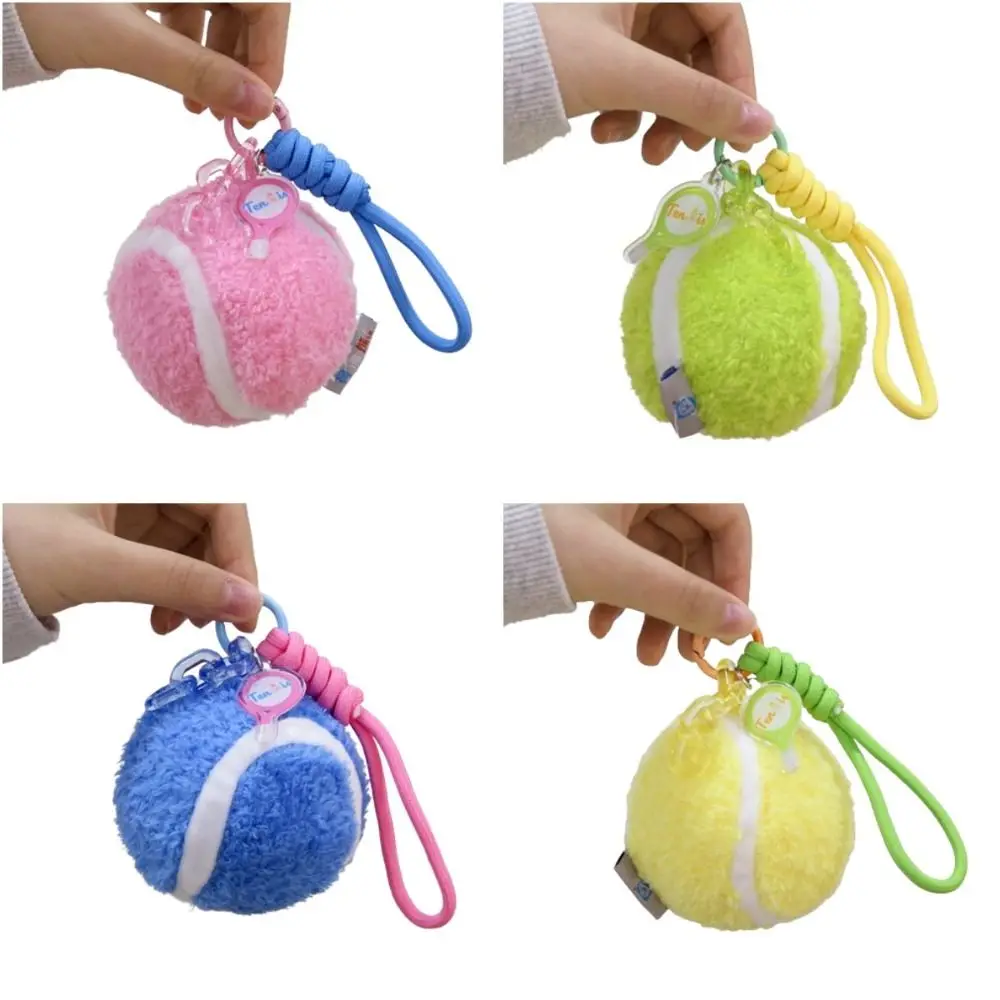 Cartoon Sports Capybara Plush Keychain Tennis Metal Buckle Tennis Capybara Bag Pendant Bag Pendant Korean Style