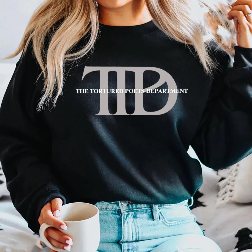 

2024 TTPD Music Album Sweatshirt TS The Tortured Poets Department Hoodie Trendy Unisex Vintage Crewneck Sweatshirt Gift for Fans