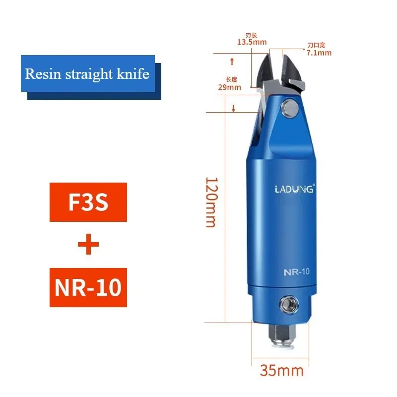 LADUNG Quality NR10 Aluminum Alloy Casing Pneumatic Nippers Blade Plastic Nozzle Shear N10AML/AMR/EL23/F3LS Air Scissors Head