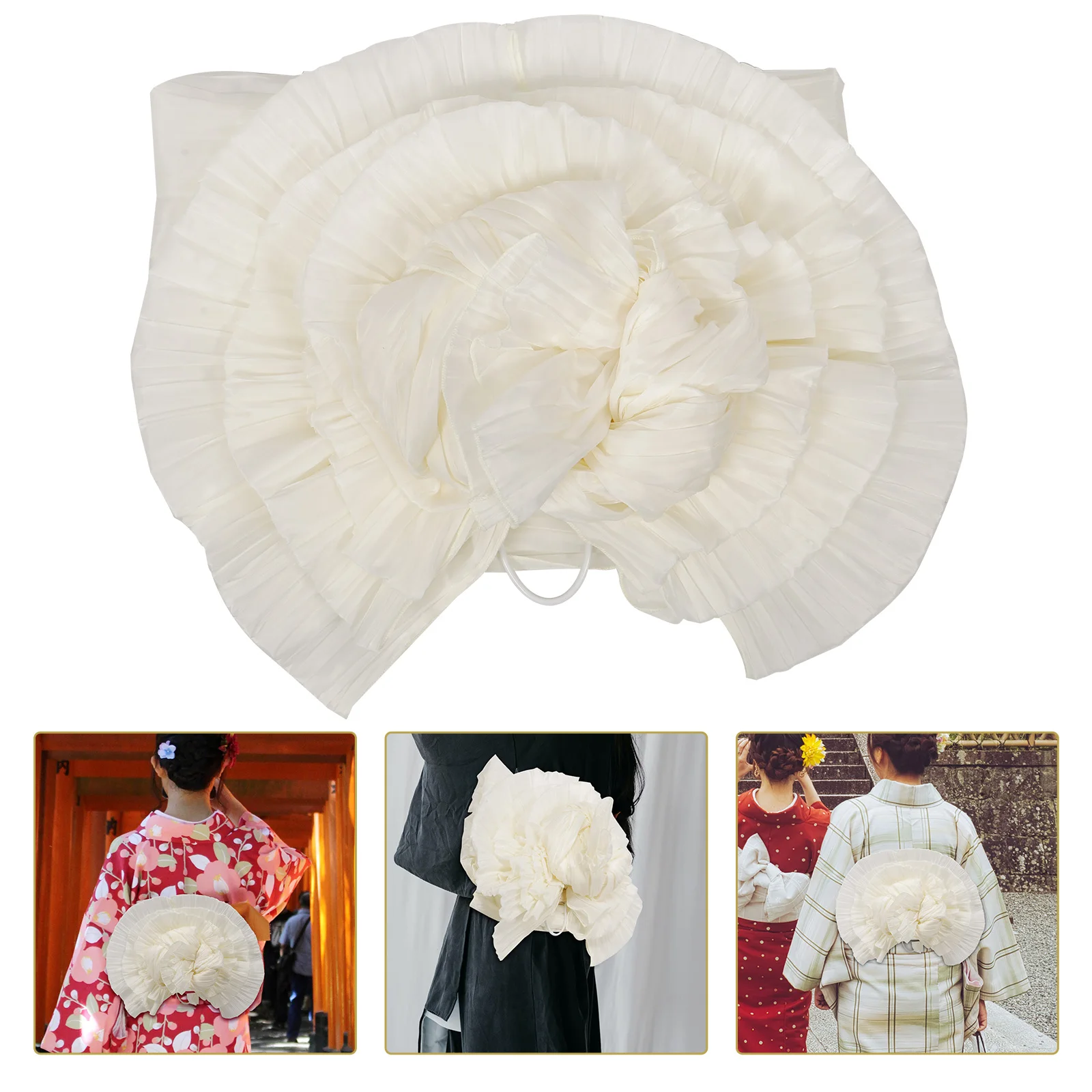 

Japanese Style Kimono Waist Belt Wide Floral Yukata Belt Decorative Fashion Accessory For Women Comfortable Elegant Design