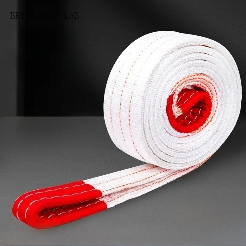 2/3/5 Ton Resistant Lifting Sling Crane Hoisting Motorcycle Car Lifting Belt Sling Crane Industrial Hoisting Flat Belt