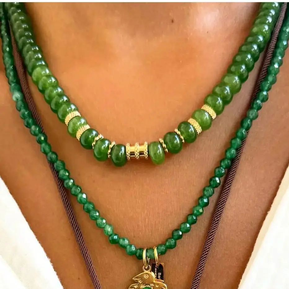 High-Quality Abacus Bead Necklace Light Luxury Personalized Style Suitable for Daily Wear Popular in Europe And America