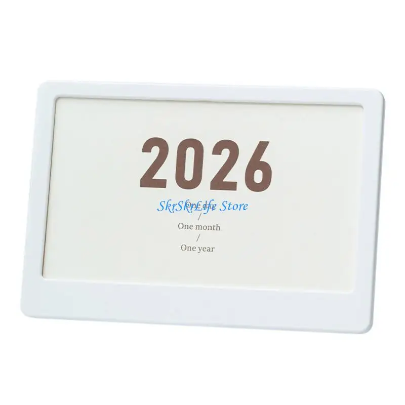 E65E Double Purpose Desk Calendar Holder Photo Display Space Tilt Adjustment For Optimal Viewing Lightweighted