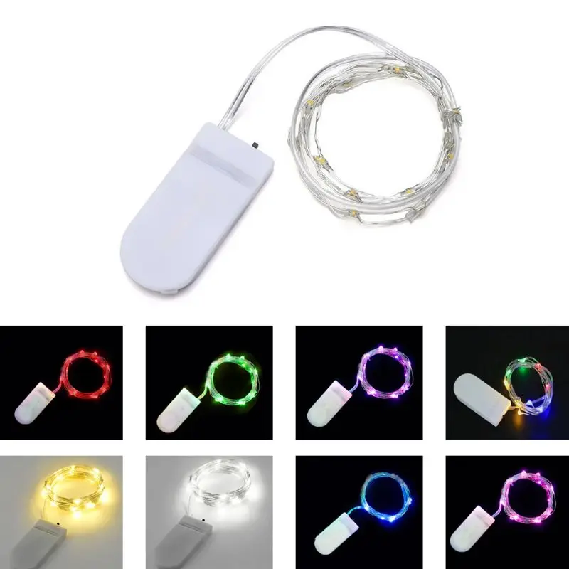 LED-snaarlicht 1M / 2M / voor koperdraad Fairy Lamp Kerst bruiloft feest Bat