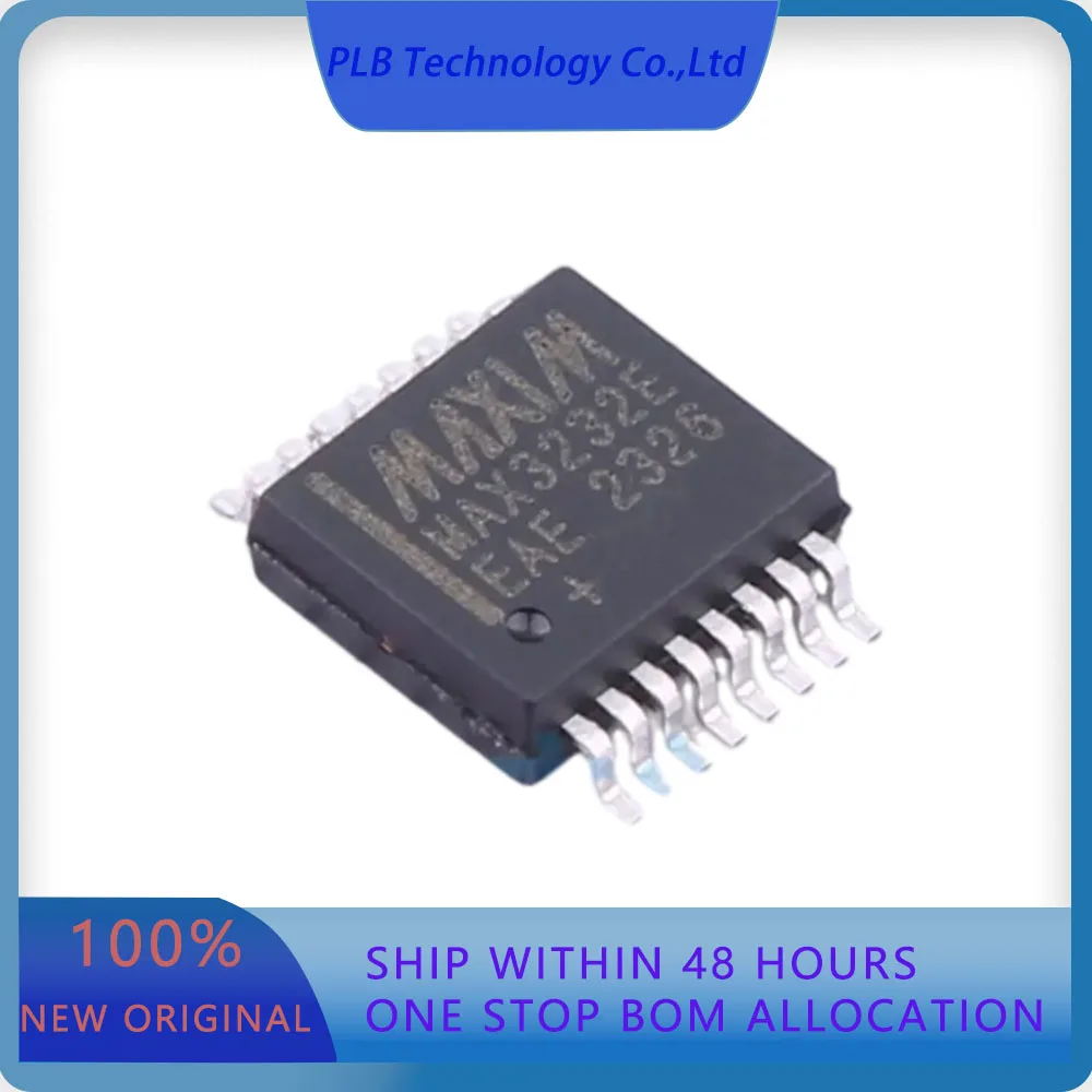 5PCS MAX3232EEAE+T MAX3232  1Mbps Transceiver SSOP-16-208mil RS232 ICs Original Stock