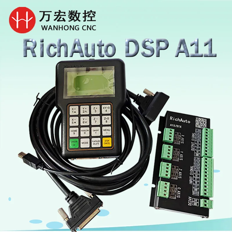 

Cnc Controller RichAuto DSP handle A11E A11 Motion Controller Remote For 3 Axis Engraving Machine