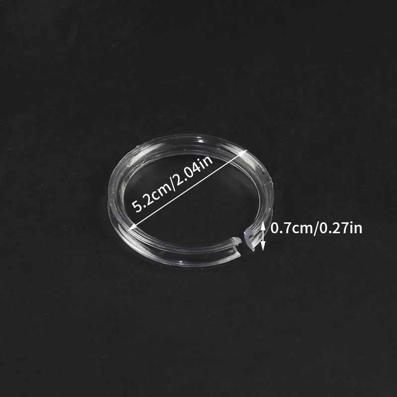 حامل عرض إسورة أكريليك شفاف ، حقيبة مجوهرات ، حامل دائرة رف ، 10. #5