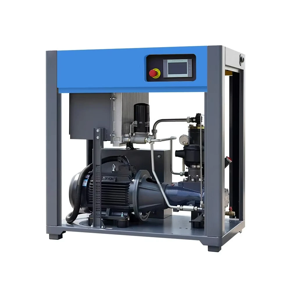 High Efficiency Low Noise Industrial 10HP 15HP 20HP 30HP 100HP PM VSD Rotary Screw Type Air Compressor