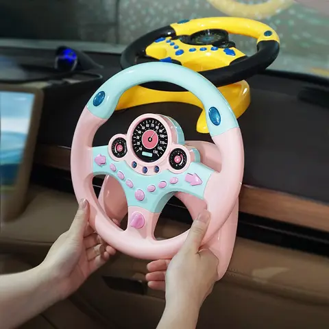 Elektrische Simulation Lenkrad Spielzeug Mit Licht Und Sound Pädagogisches Kinder Co-Pilot Kinder Auto Spielzeug Gesang Spielzeug Geschenk
